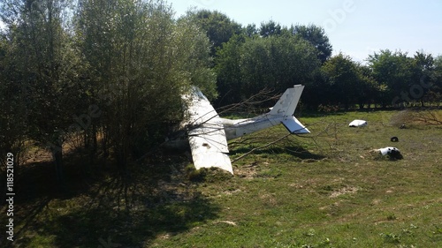 Принти на полотні Faux crash d'avion