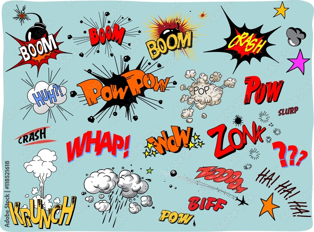 Comic Effect Stock-Vektorgrafik | Adobe Stock