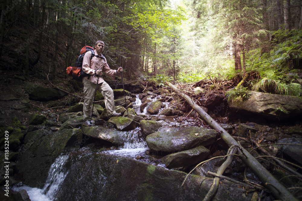 Fototapeta premium Summer hiking.