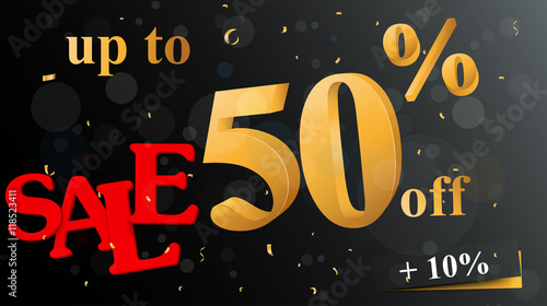 Discount sale banner 