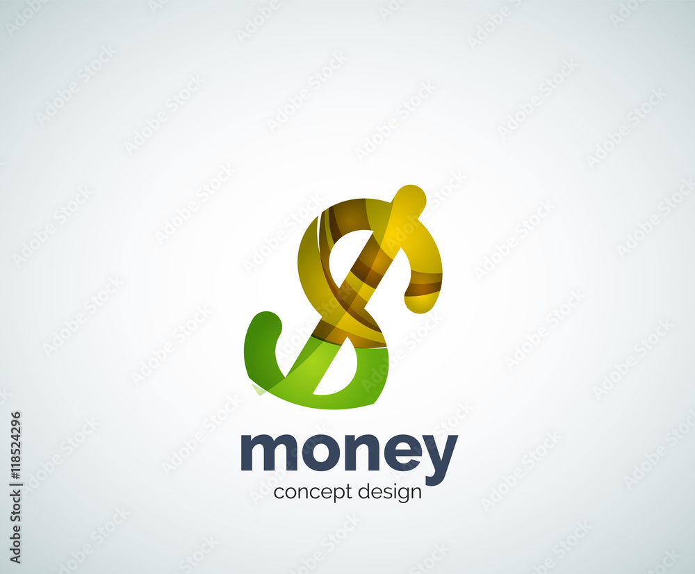 Vector dollar logo template Vector dollar logo template