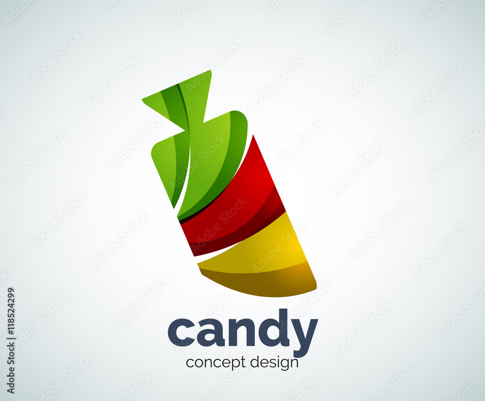 Vector candy logo template Vector candy logo template