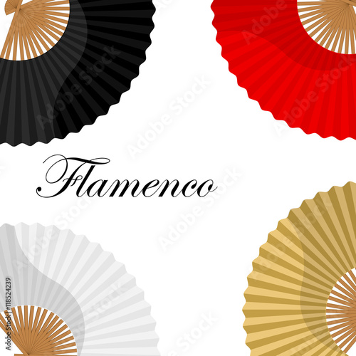 Folding hand fan background