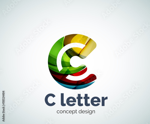 Vector C letter concept logo template Free Download Vector C letter concept logo template - GFXLoad