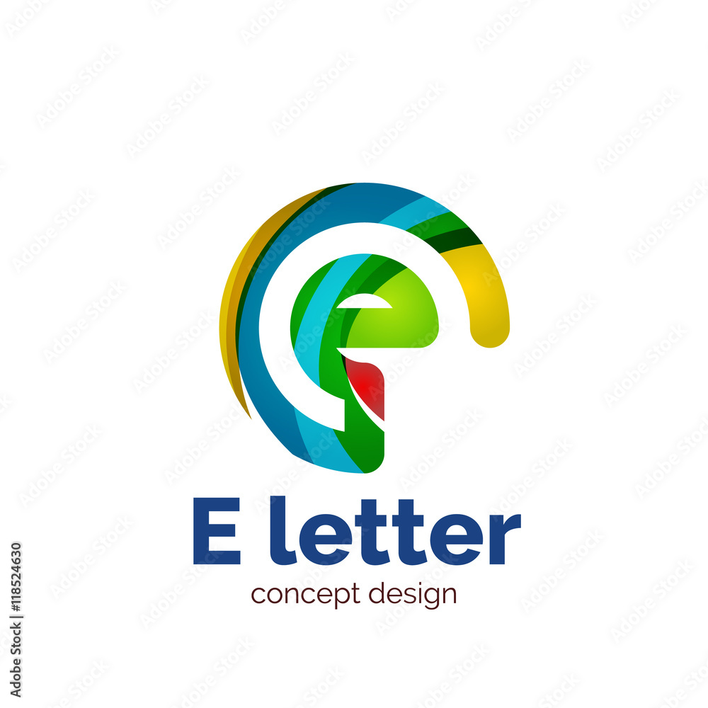 Vector letter concept logo template, abstract business icon Vector letter concept logo template, abstract business icon