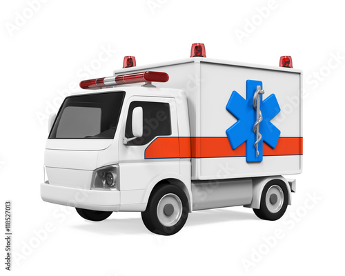 Ambulance Car Isolated