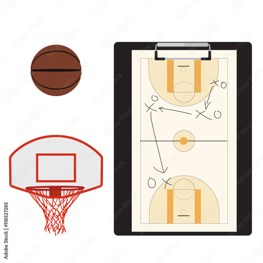 Obraz premium Basketball icon set