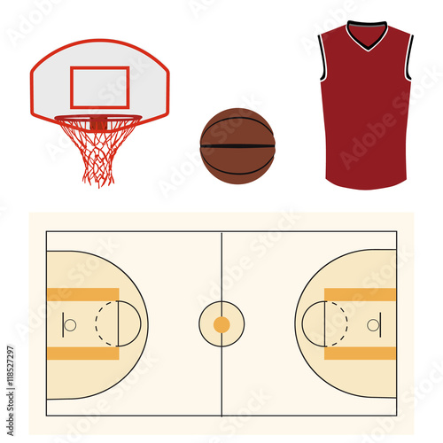 Basketball icon set