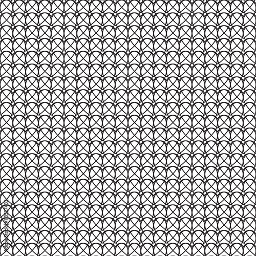 Monochrome pattern.  Endless abstract backdrop.  Geometric  seamless design.  Modern repeating texture.  Black and white decor. .