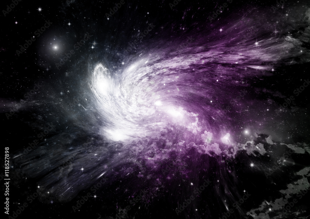 galaxy in a free space