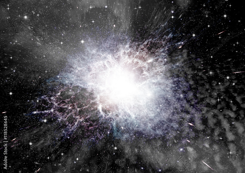 galaxy in a free space galaxy in a free space