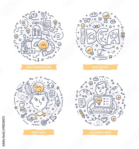 Idea Doodle Illustrations
