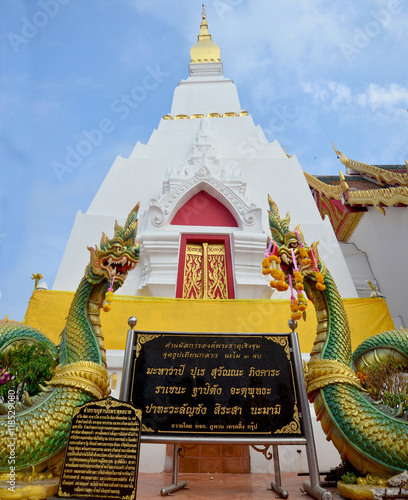 Chedi of Phra That Choeng Chum temple in Sakon Nakhon, Thailand photo