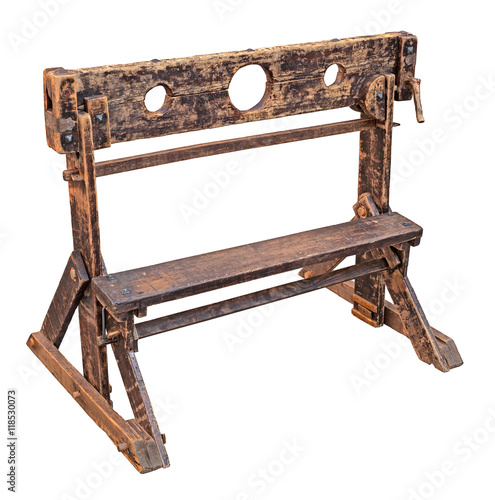 Canvas Print medieval pillory