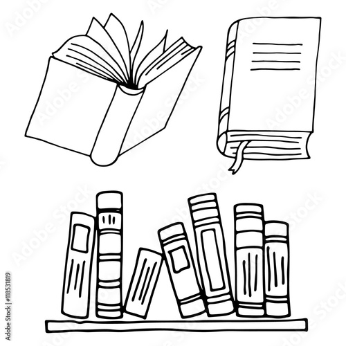 Books icon isolated