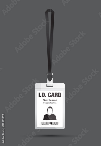 id card black