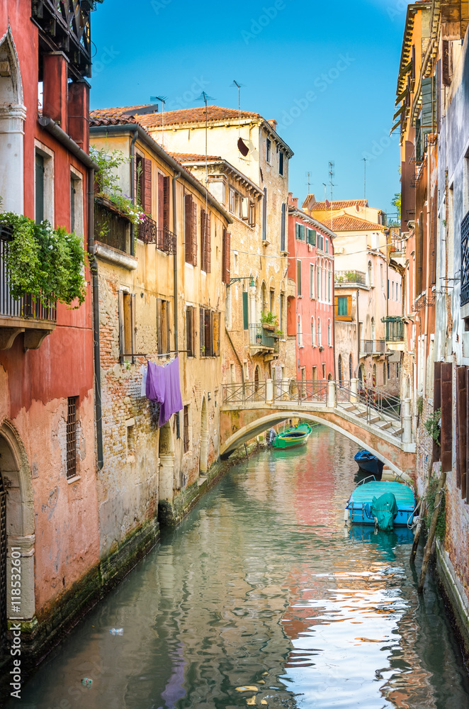 Scenic canal, Venice, Italy