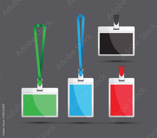 colourful lanyard set