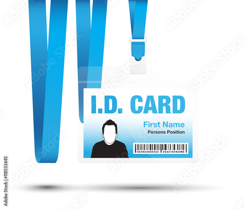 id card man blue