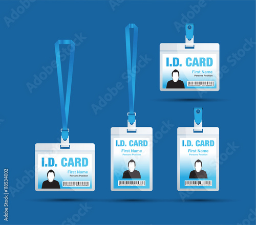 id card man blue