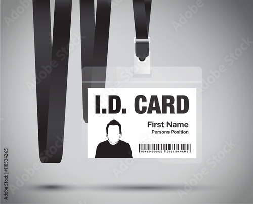 id card black