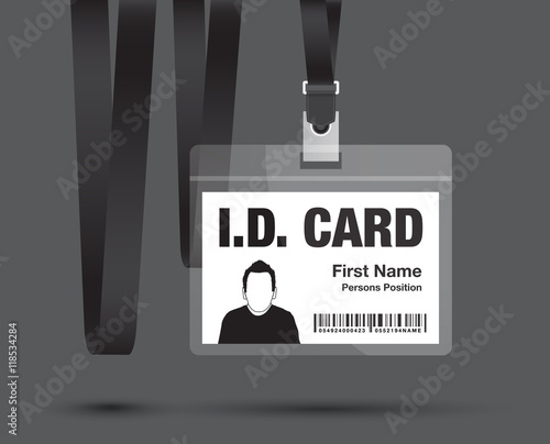 id card black