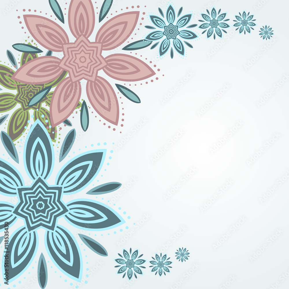 Obraz premium Lotus flower greeting card