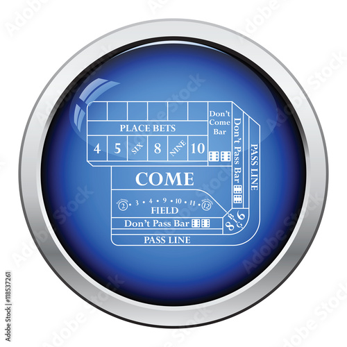 Craps table icon