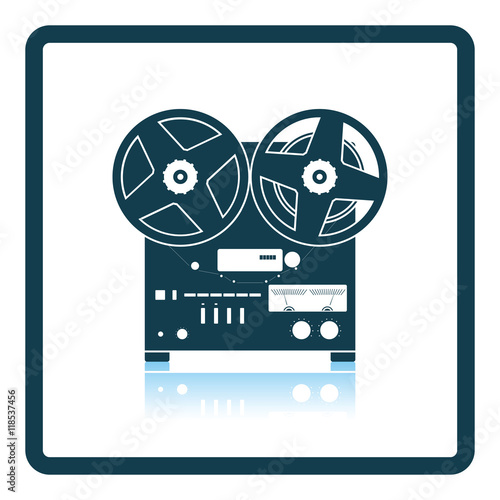 Reel tape recorder icon