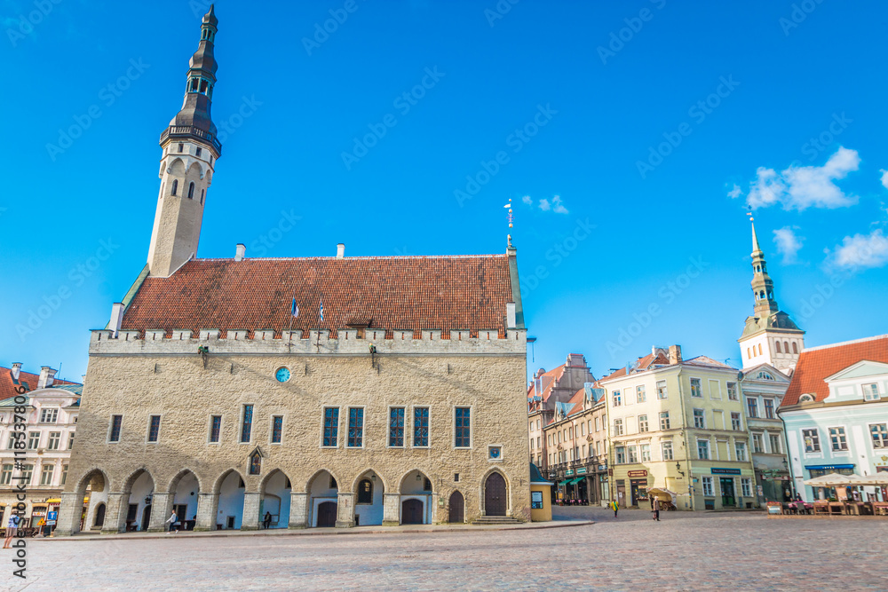Fototapeta premium Tallinn old town hall Estonia