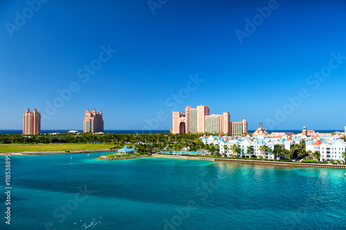 The Atlantis Paradise Island resort, located in the Bahamas