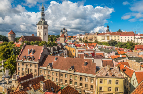 Panoramic view of Tallinn Estonia