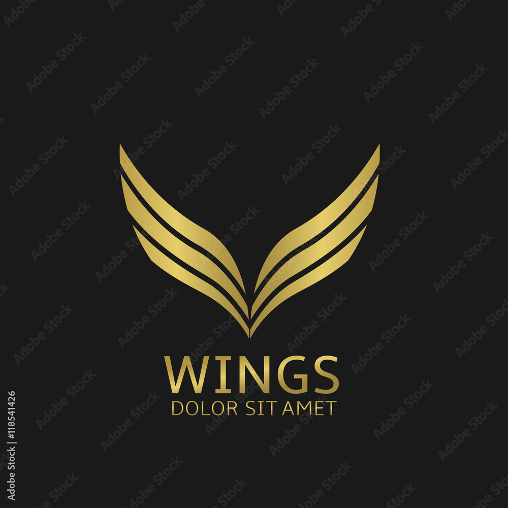 Golden wings logo