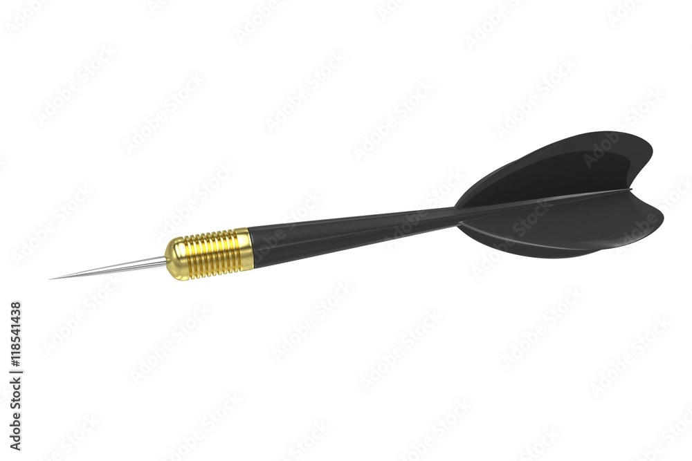 dart isolated on white. 3d rendering. dart isolated on white. 3d rendering.