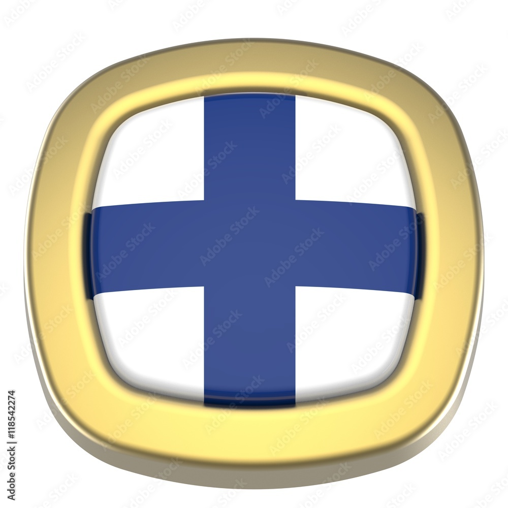 Finland flag. 3D illustration. 3D CG. Finland flag. 3D illustration. 3D CG.