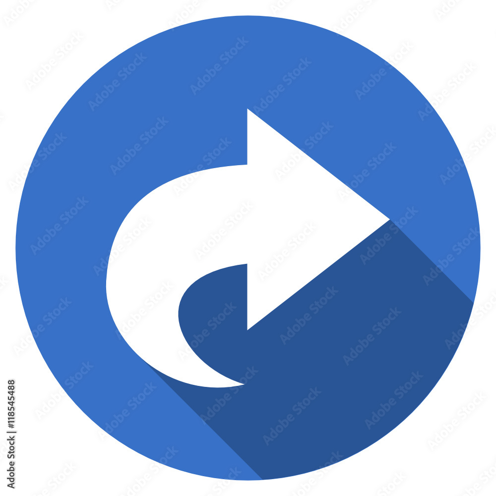 Flat design blue web vector icon