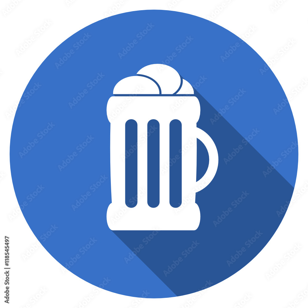 Flat design blue web vector icon Flat design blue web vector icon