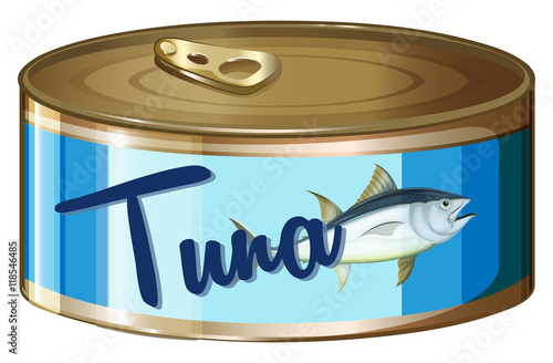 Tuna in aluminum can