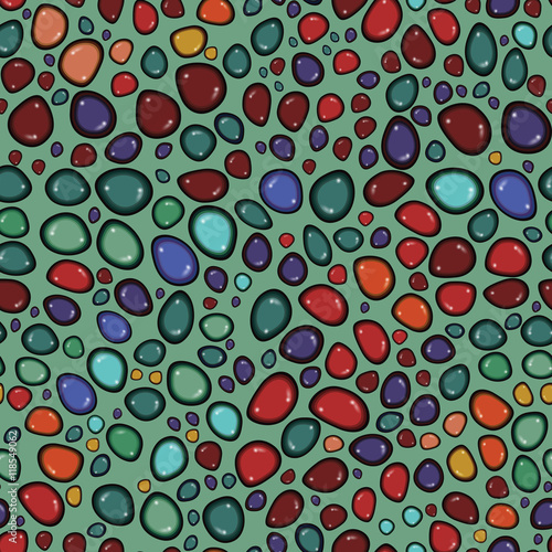 Sea stones seamless pattern