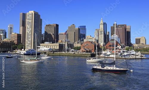 Boston skyline and harbor, USA © vlad_g
