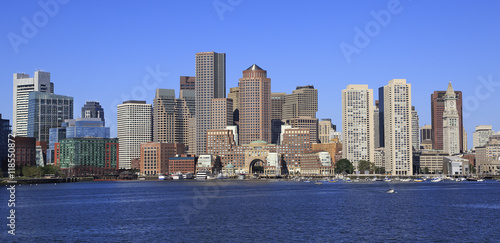 Boston skyline and harbor, USA