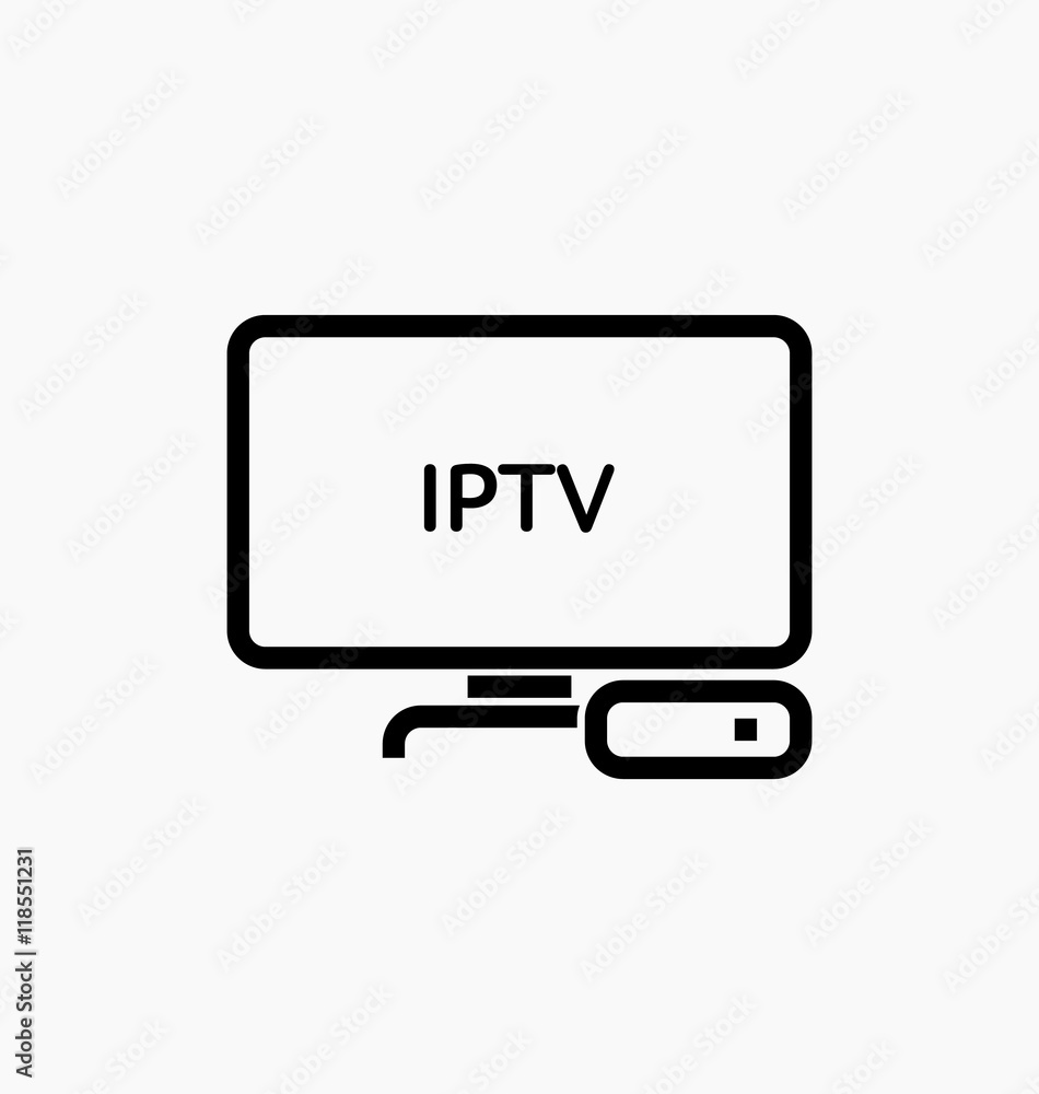 TV box / IPTV icon. Stock Vector | Adobe Stock