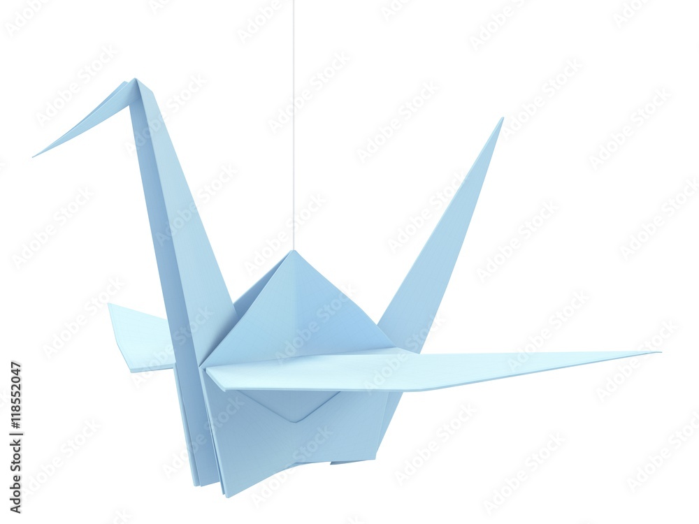 Origami Bird 3d object Origami Bird 3d object