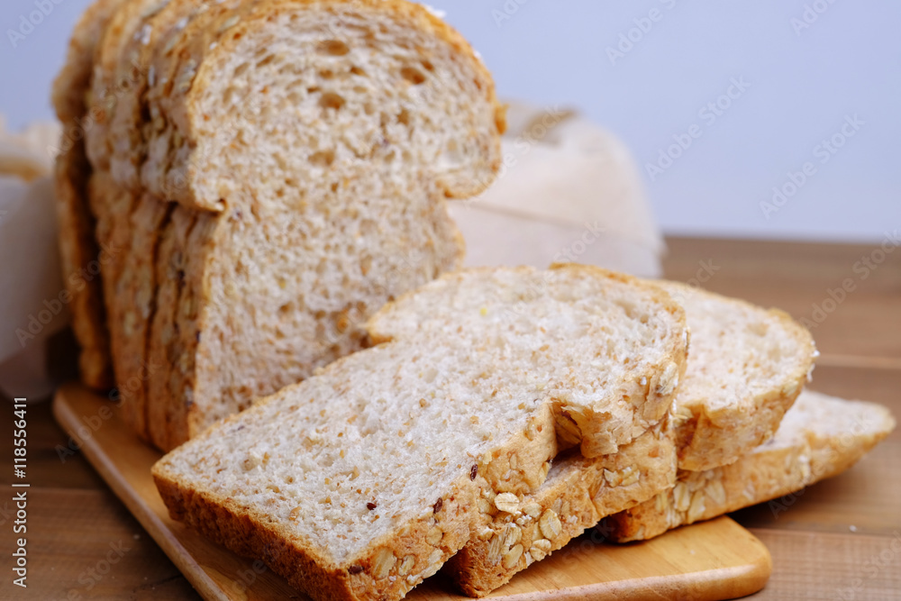 Whole grain bread.