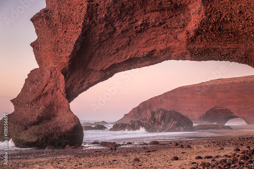 Red arches of Legzira beach © RuslanKphoto