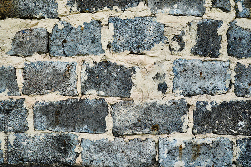 Ragged cinder-block wall