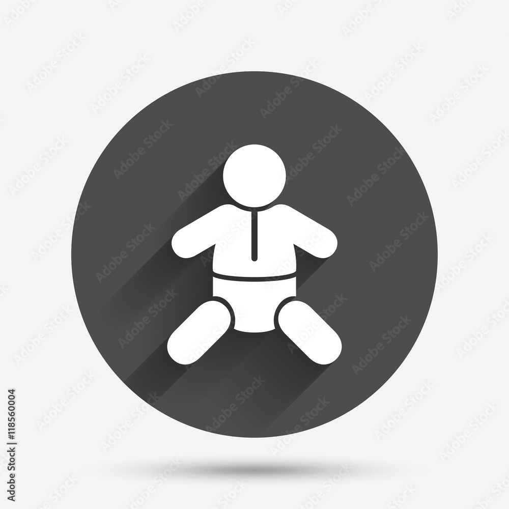 Obraz premium Baby infant sign icon. Toddler boy symbol.