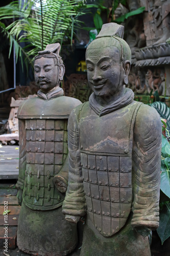 Gates decorated with brick carvings.