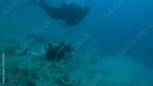 Wallpaper Mural Scuba Mentor and Student Diving
 Torontodigital.ca