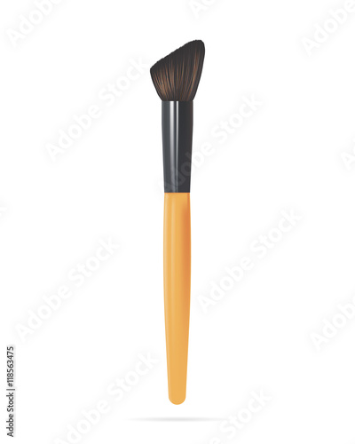 Realistic Powder Brush. Vector illustration